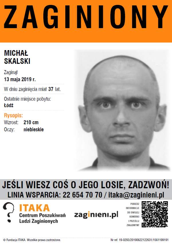 Fundacja ITAKA - Zaginiony Michał Skalski